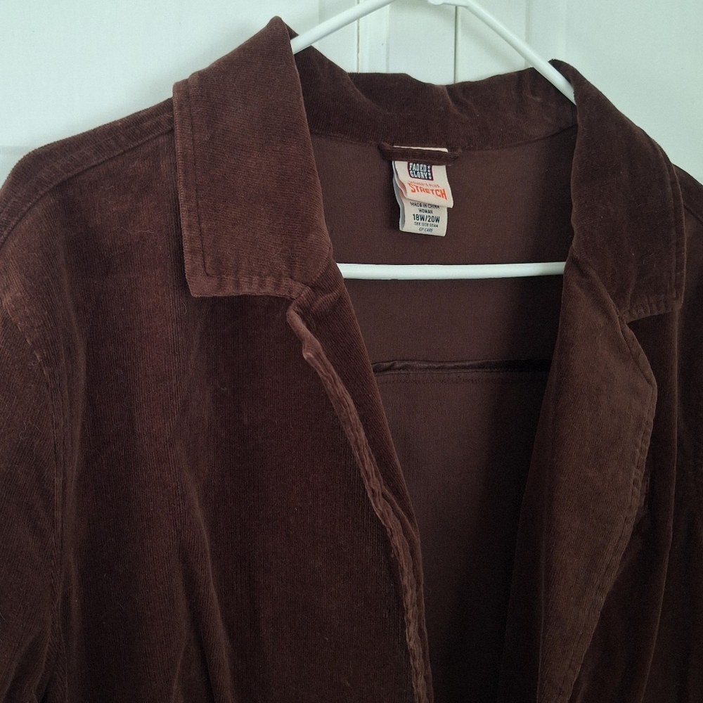 Faded Glory brown corduroy jacket - Picture 2 of 8